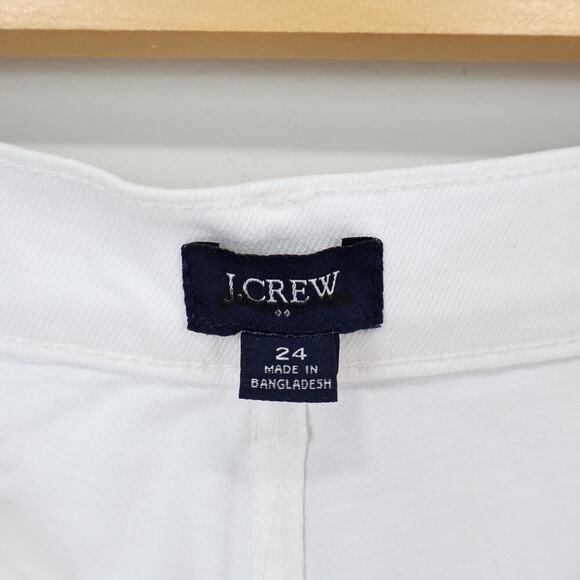 J.Crew Factory White Drapey Denim Trouser Size 24 NWT - Picture 3 of 7